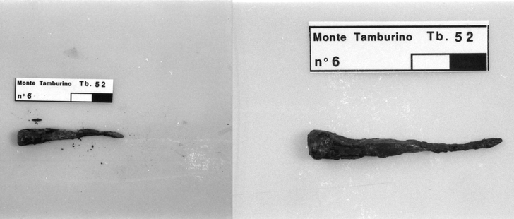 chiodo in ferro prima del restauro